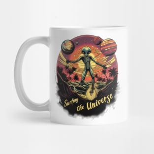 Alien surfing 88064 Mug